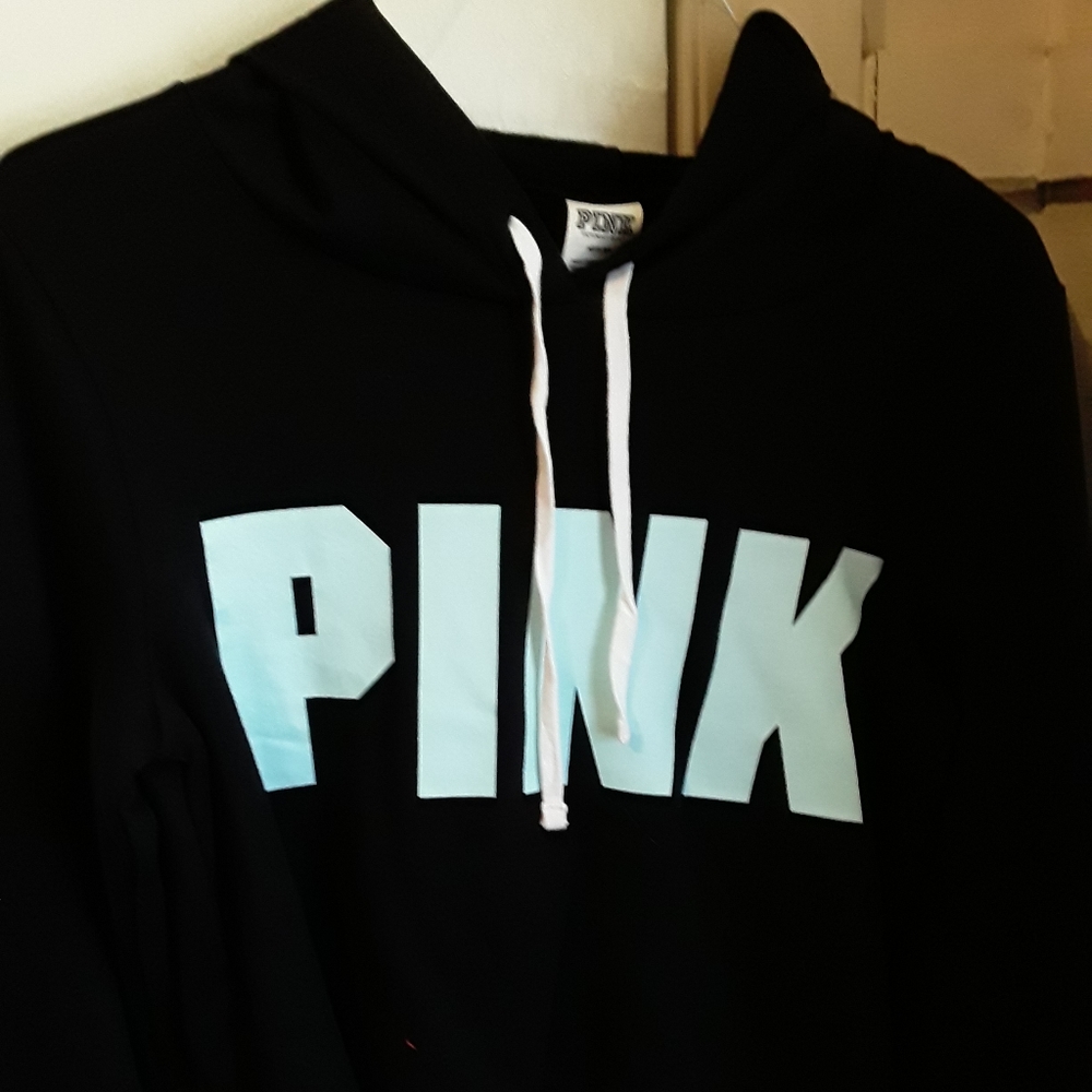Pink crop hoodie